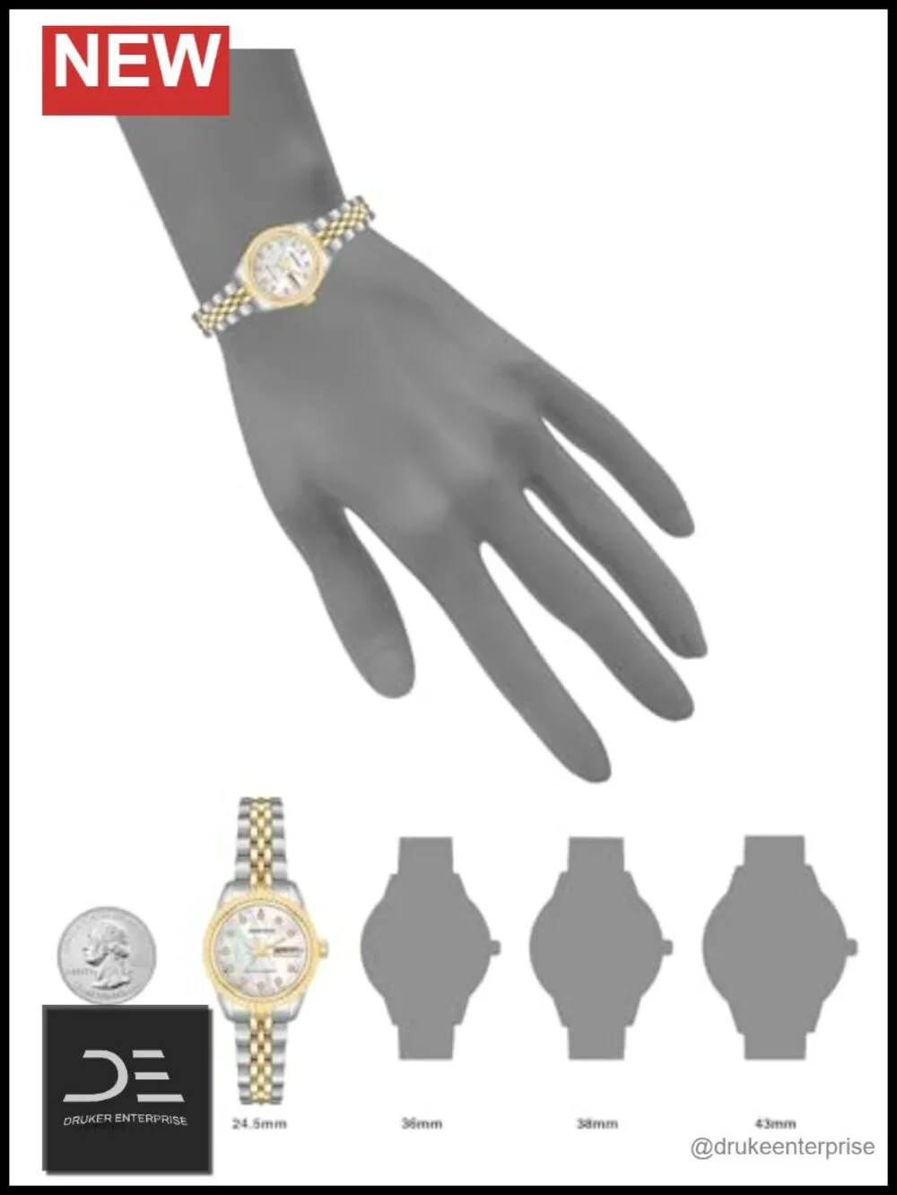 Crystal Accented Bracelet Watch with Mother-of-Pearl Dial